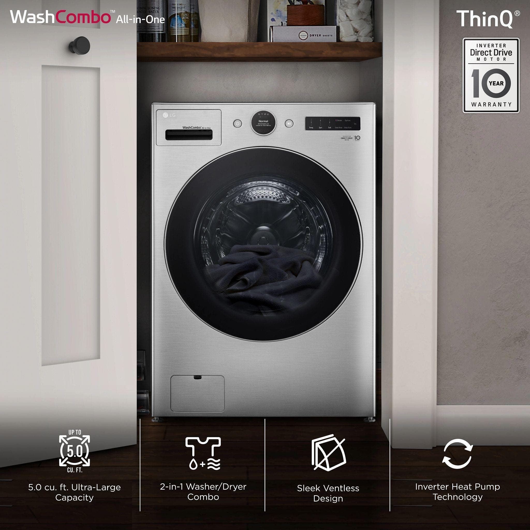 LG WM6998HVA Graphite Steel