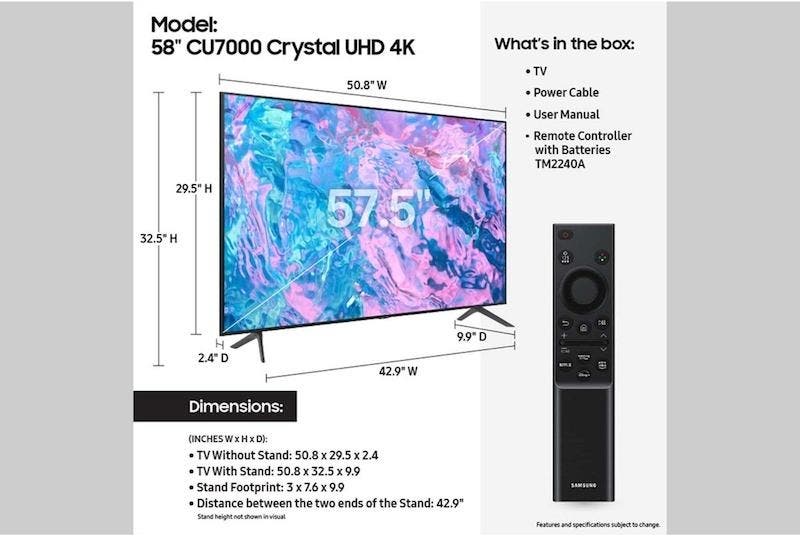 Samsung Electronics UN58CU7000FXZA 58 Inch
