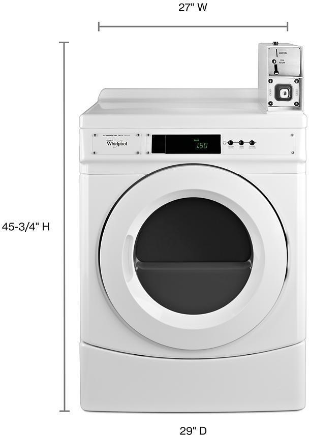 Whirlpool CED9150GW White with Coin Box