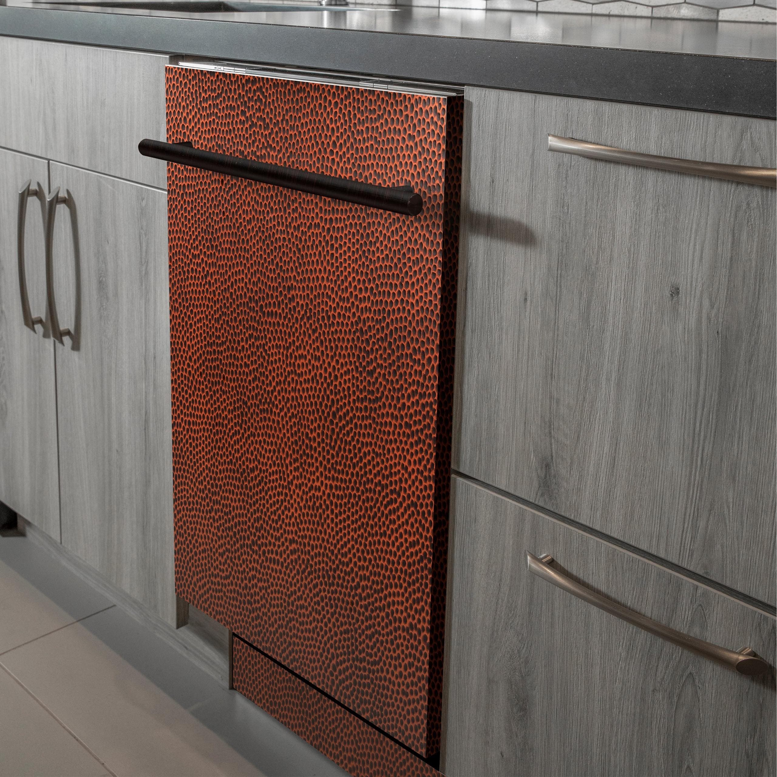 Zline DWHH24 Hand Hammered Copper, Modern Handle
