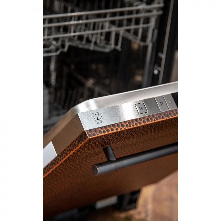 Zline DWHH24 Hand Hammered Copper, Modern Handle