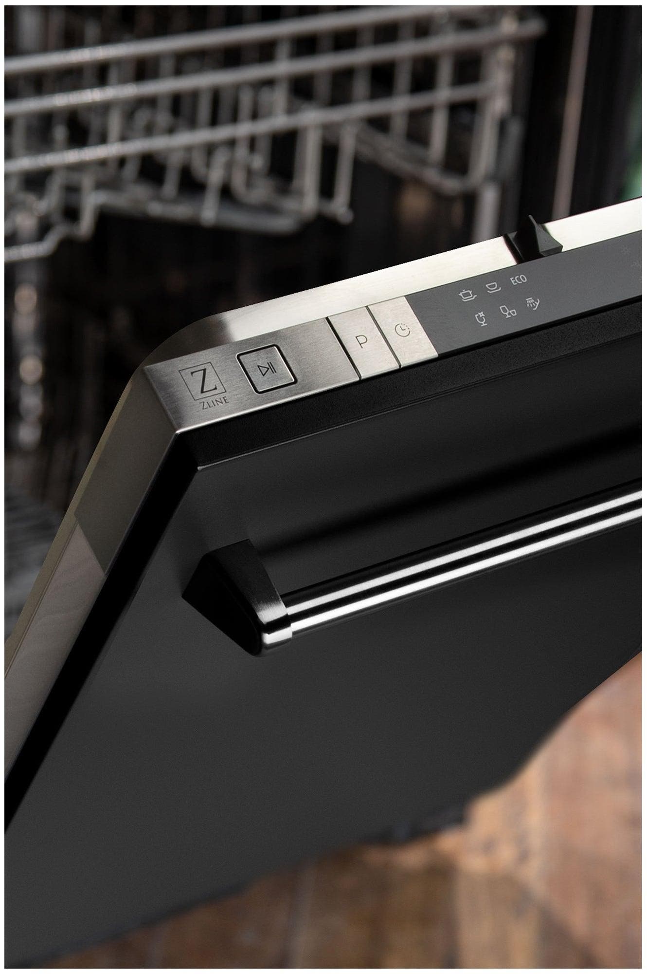 Zline DWBLM18 Black Matte, Traditional Handle