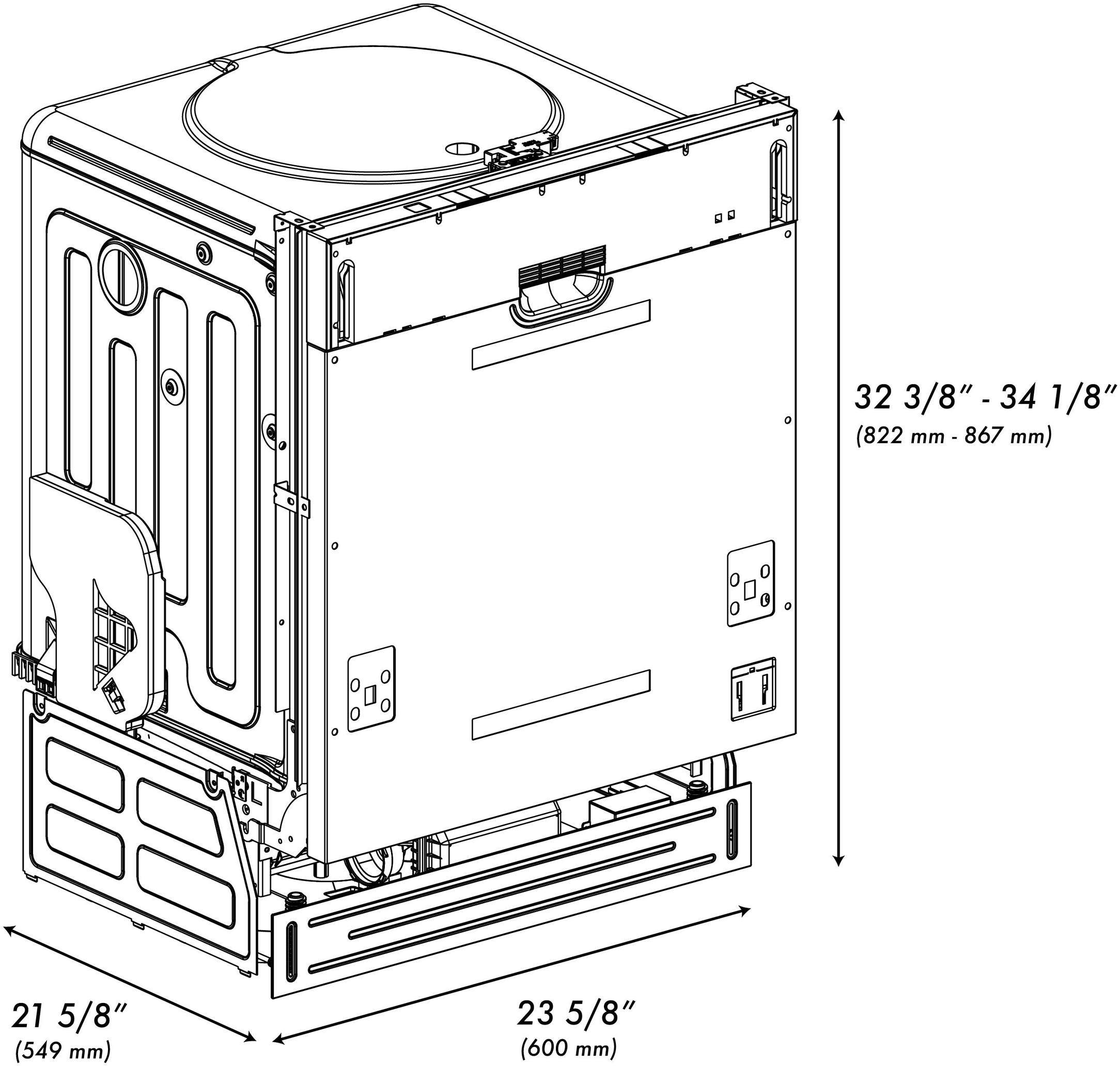 Zline DW771324 Panel Ready