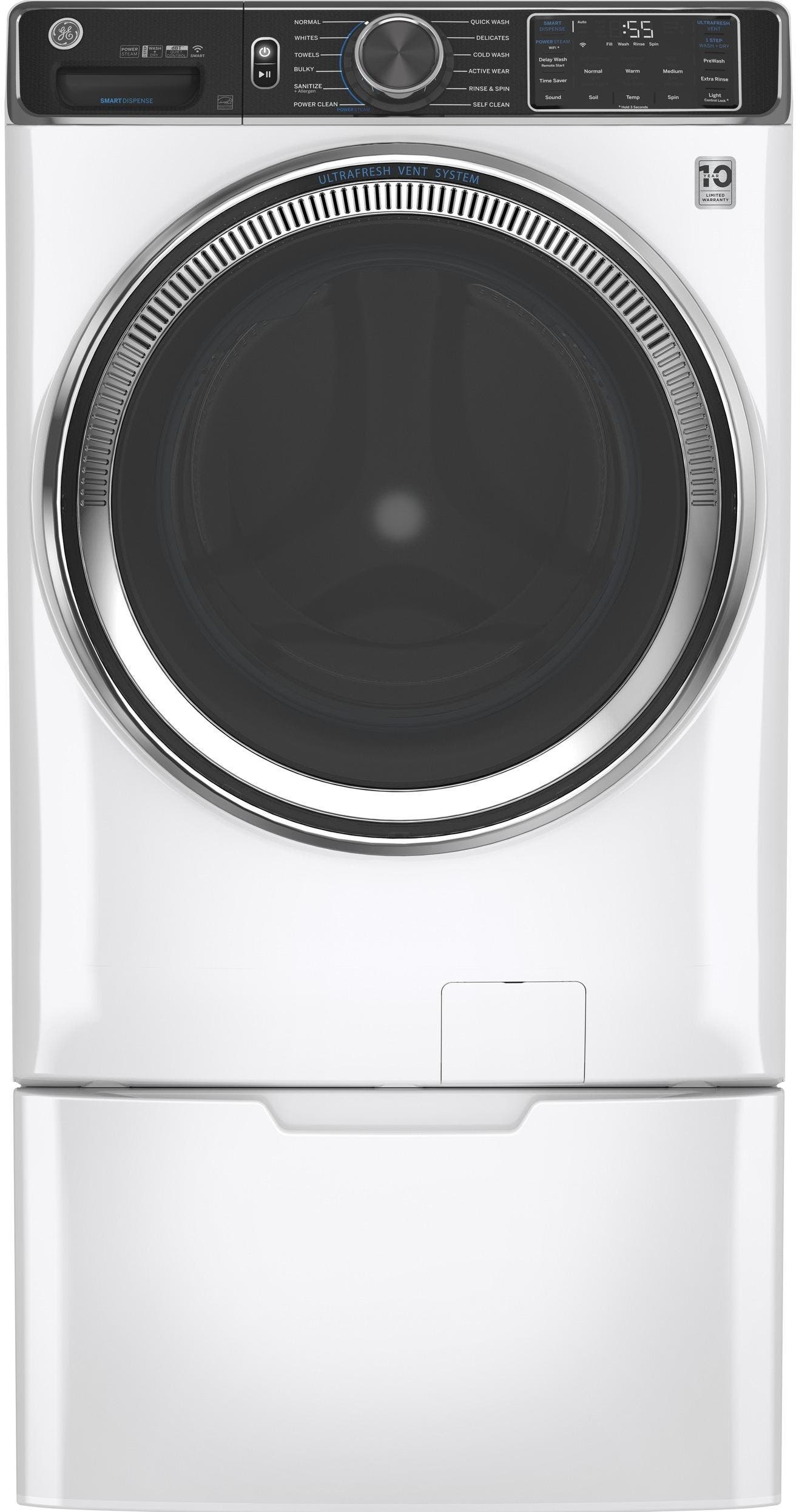 GE GFW850SSNWW White