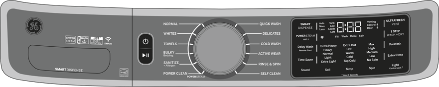 GE GFW850SSNWW White