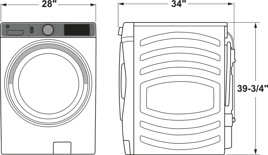 GE GFW850SSNWW White
