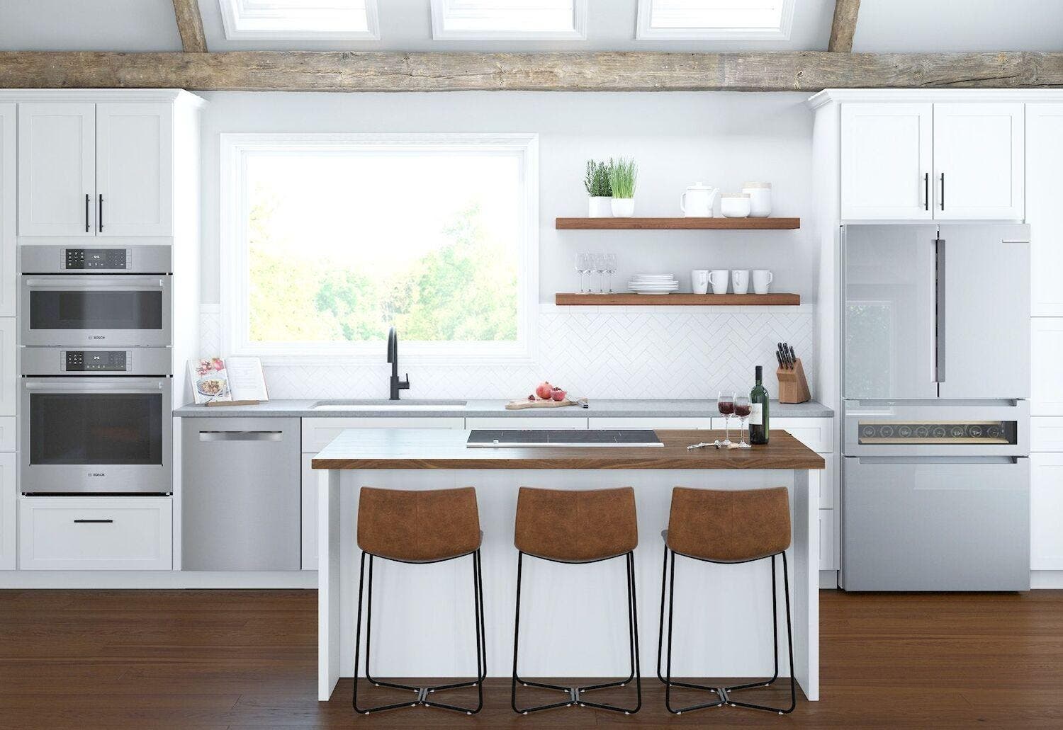 Bosch B36CL81ENG Glass over Stainless Steel