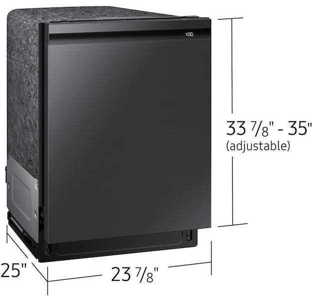 Samsung DW80B6060UG Fingerprint Resistant Black Stainless, Pocket Hand...
