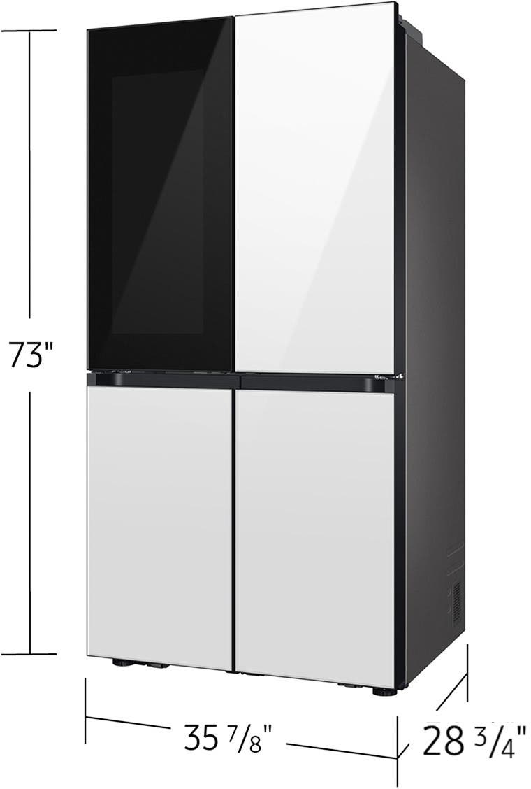 Samsung RF23DB970012 White Glass