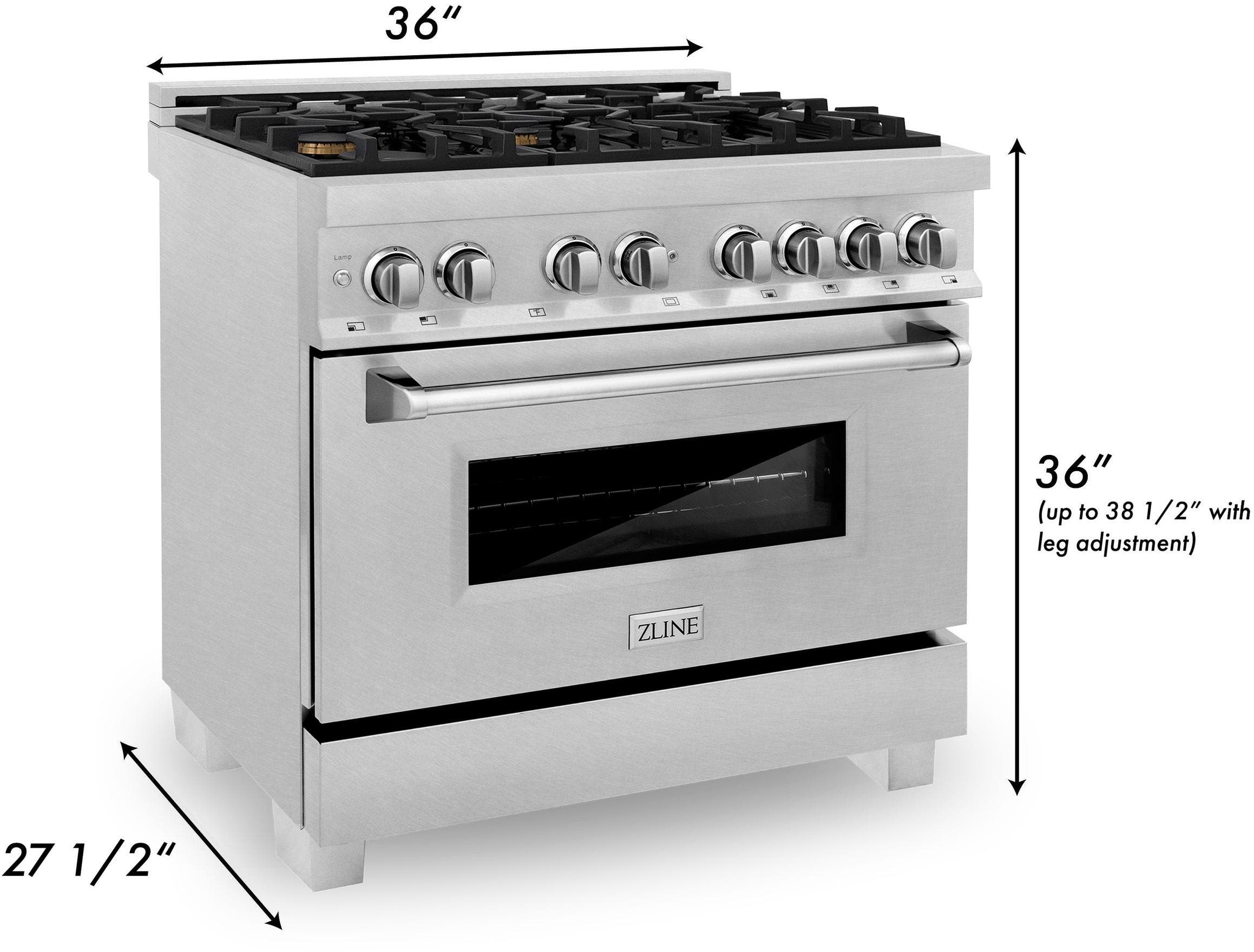Zline RASSNBR36 Dura Snow Stainless Steel