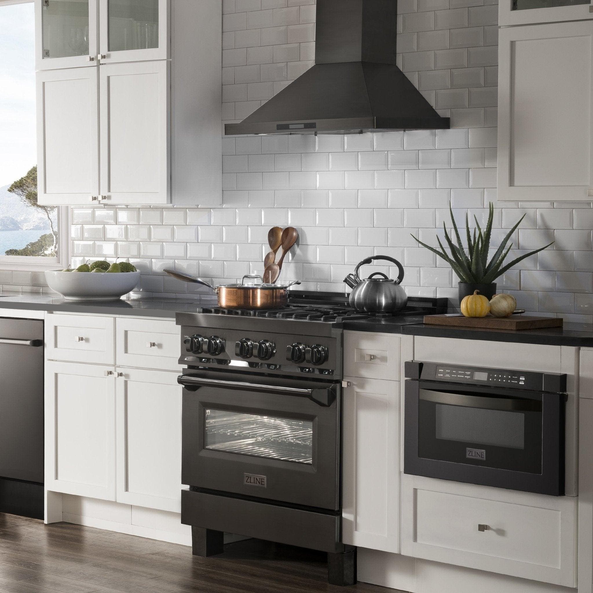 Zline RAB30 Black Stainless Steel