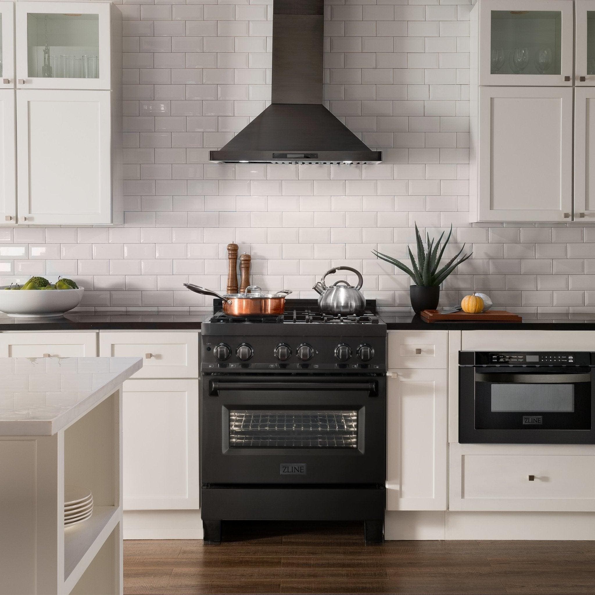 Zline RAB30 Black Stainless Steel