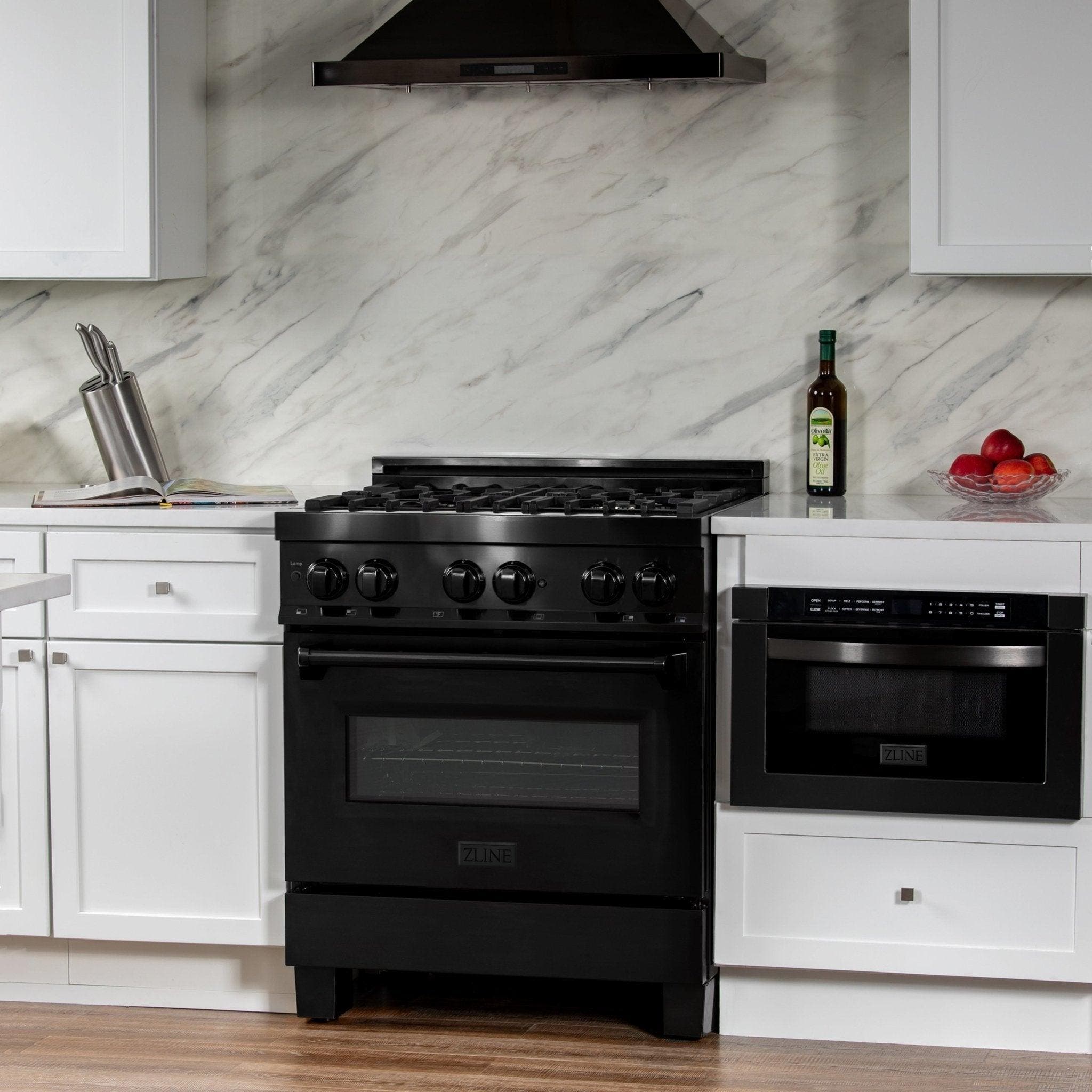 Zline RAB30 Black Stainless Steel