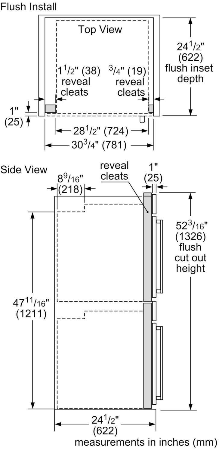 Bosch HBLP651LUC Left Hinge Door Swing