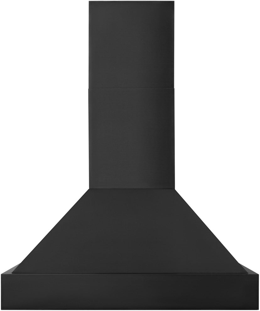 Zline BS655N30 Wall Mount Ducted Range Hood with LED Lights: Blac...
