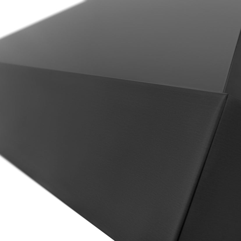 Zline BS655N30 Wall Mount Ducted Range Hood with LED Lights: Blac...