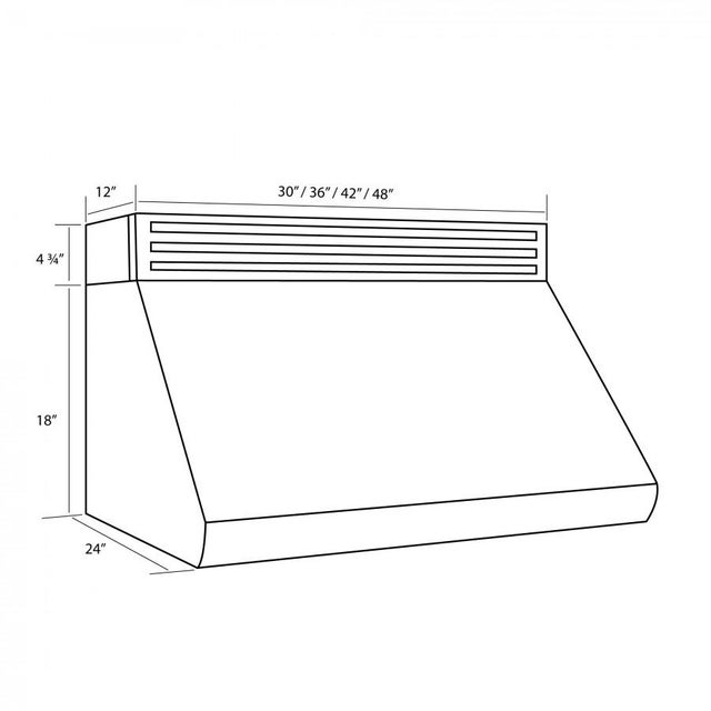 Zline RK52736 Under Cabinet Range Hood with LED Lighting: Stainl...