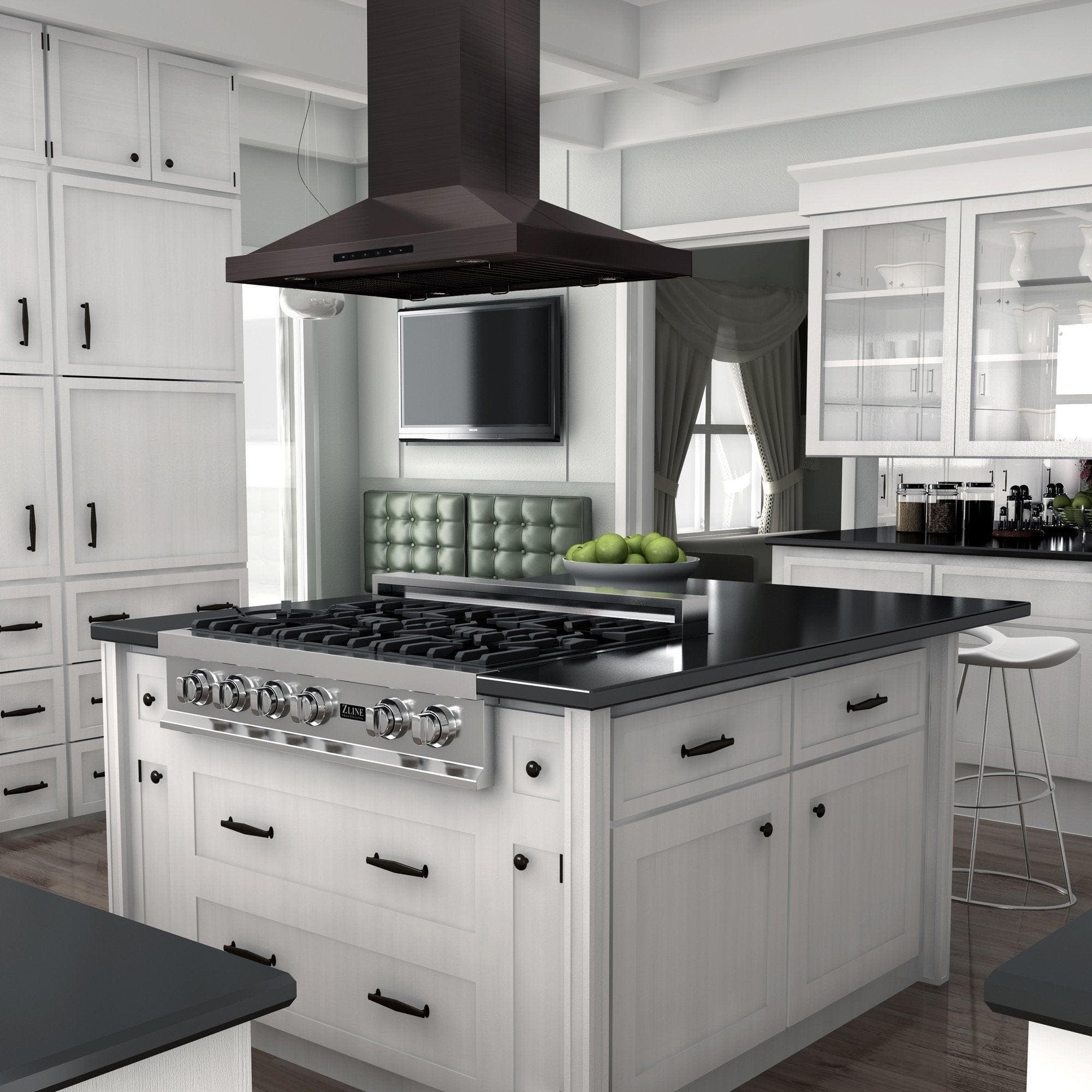Zline BSGL2IN36 Black Stainless Steel, 36 Inch