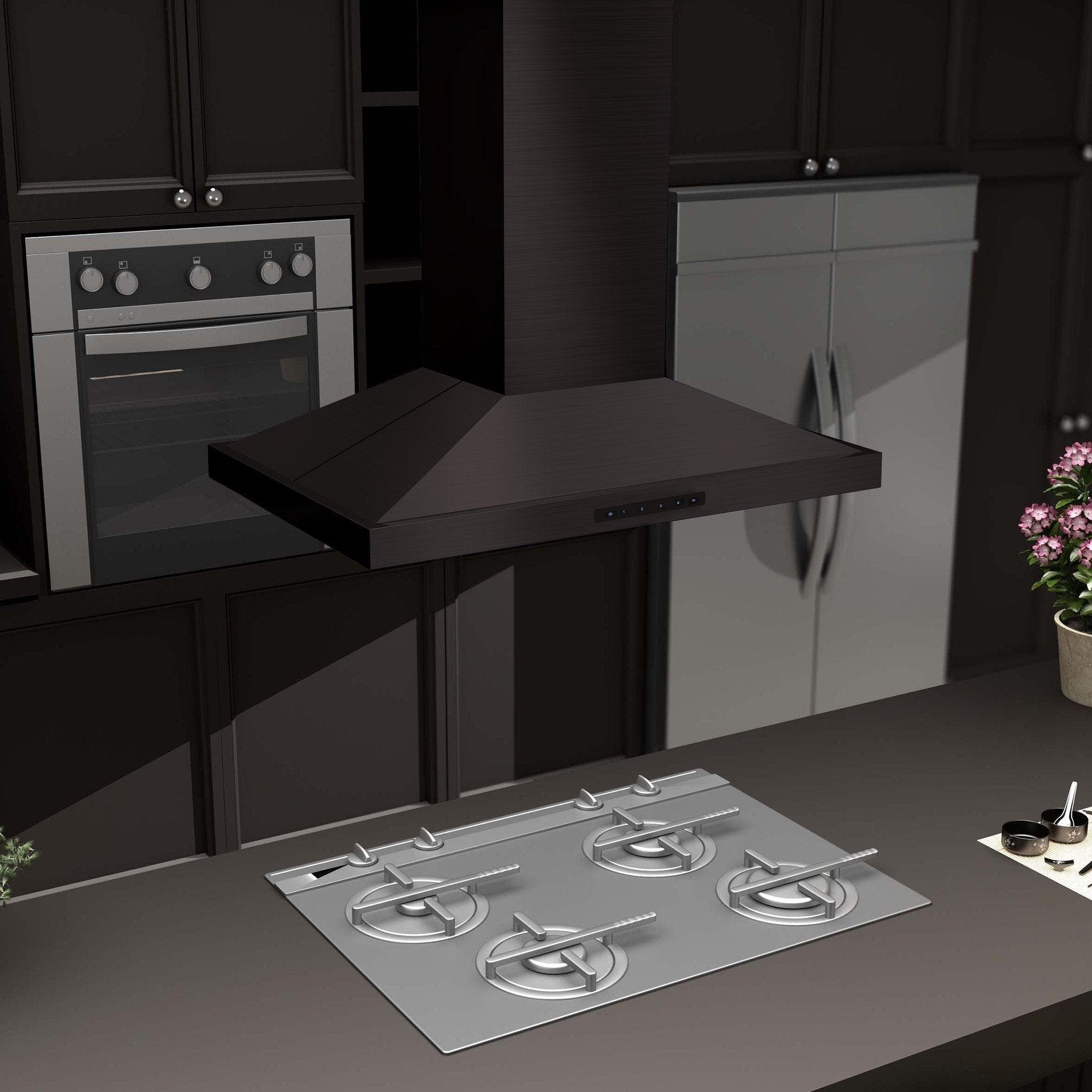 Zline BSGL2IN36 Black Stainless Steel, 36 Inch