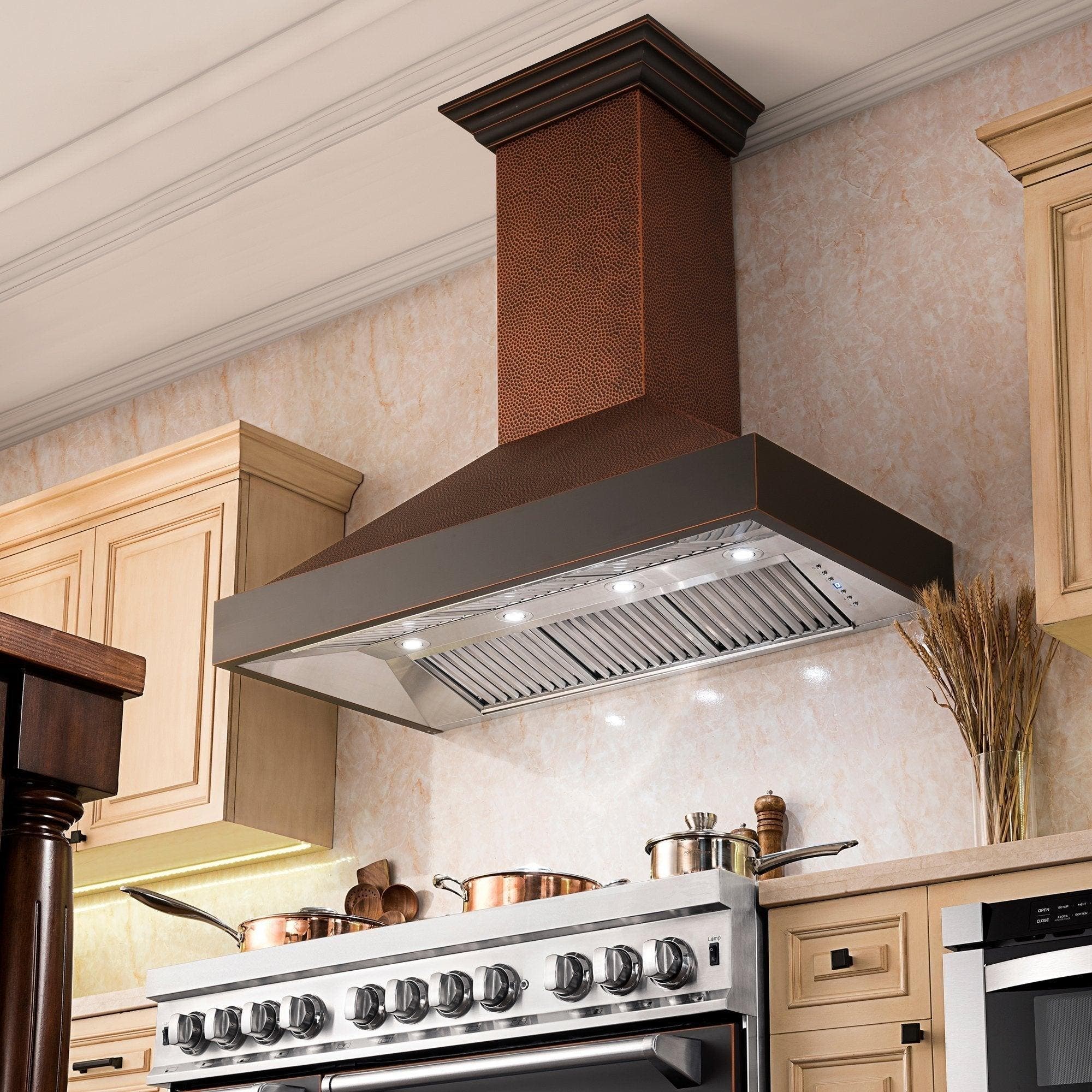 Zline 655HBXXX48 Hammered Copper, 48 Inch, 1200 CFM