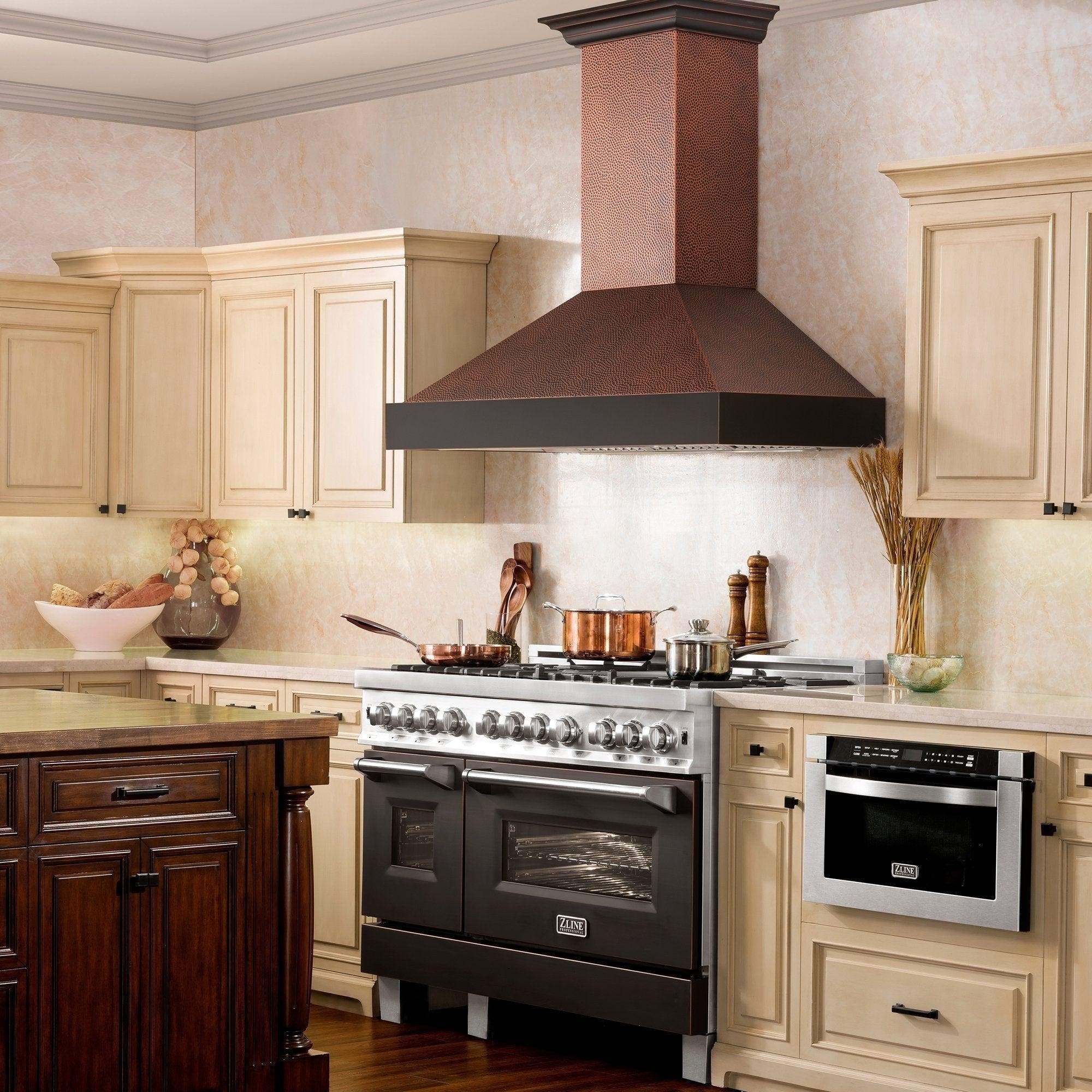Zline 655HBXXX48 Hammered Copper, 48 Inch, 1200 CFM
