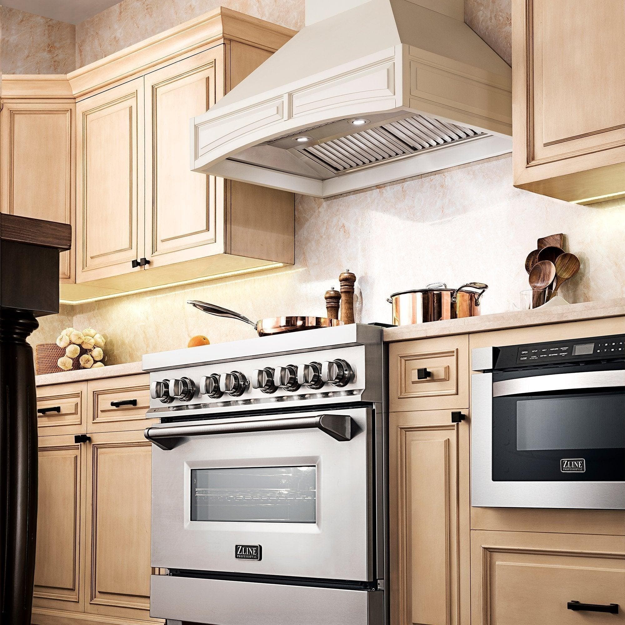 Zline 321TT30 White, 30 Inch, 400 CFM