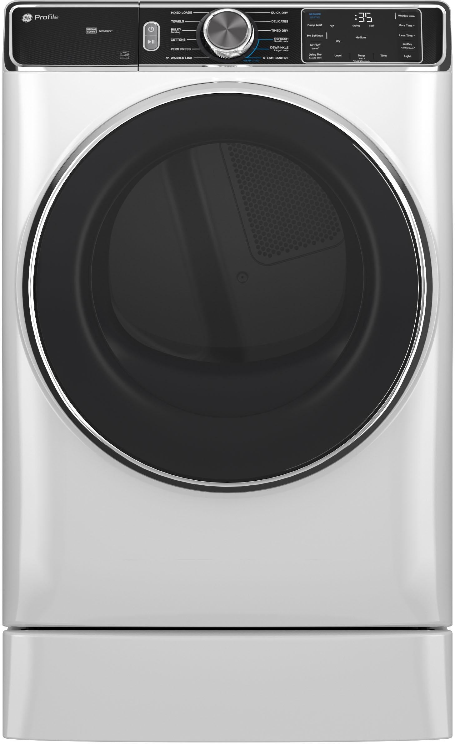 訳あり超特価の通販 PFD87ESSVWW GE 28 White Dryer Electric Load Front Smart Inch ヘアドライヤー