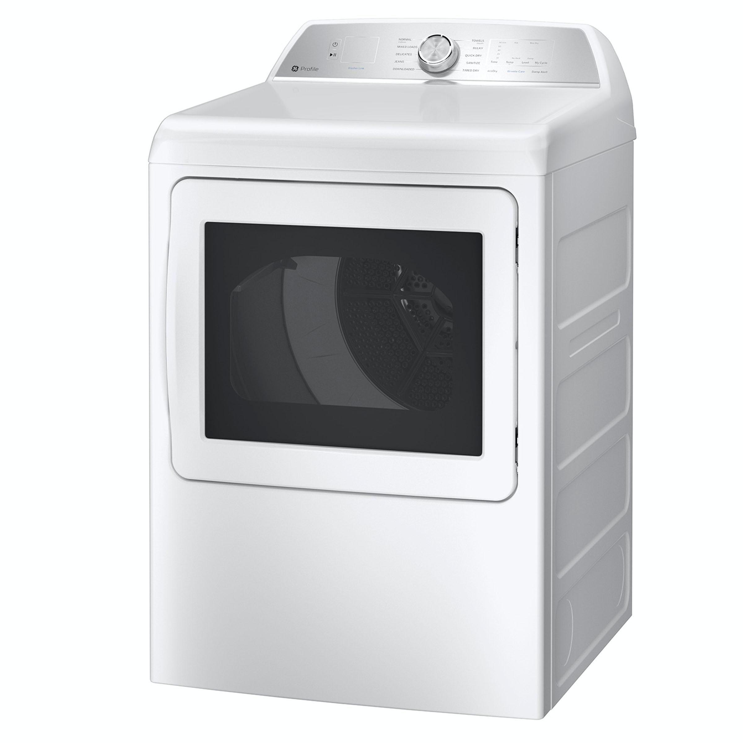 GE PTD60EBSRWS 27 Inch Electric Dryer White | Plesser's Appliances