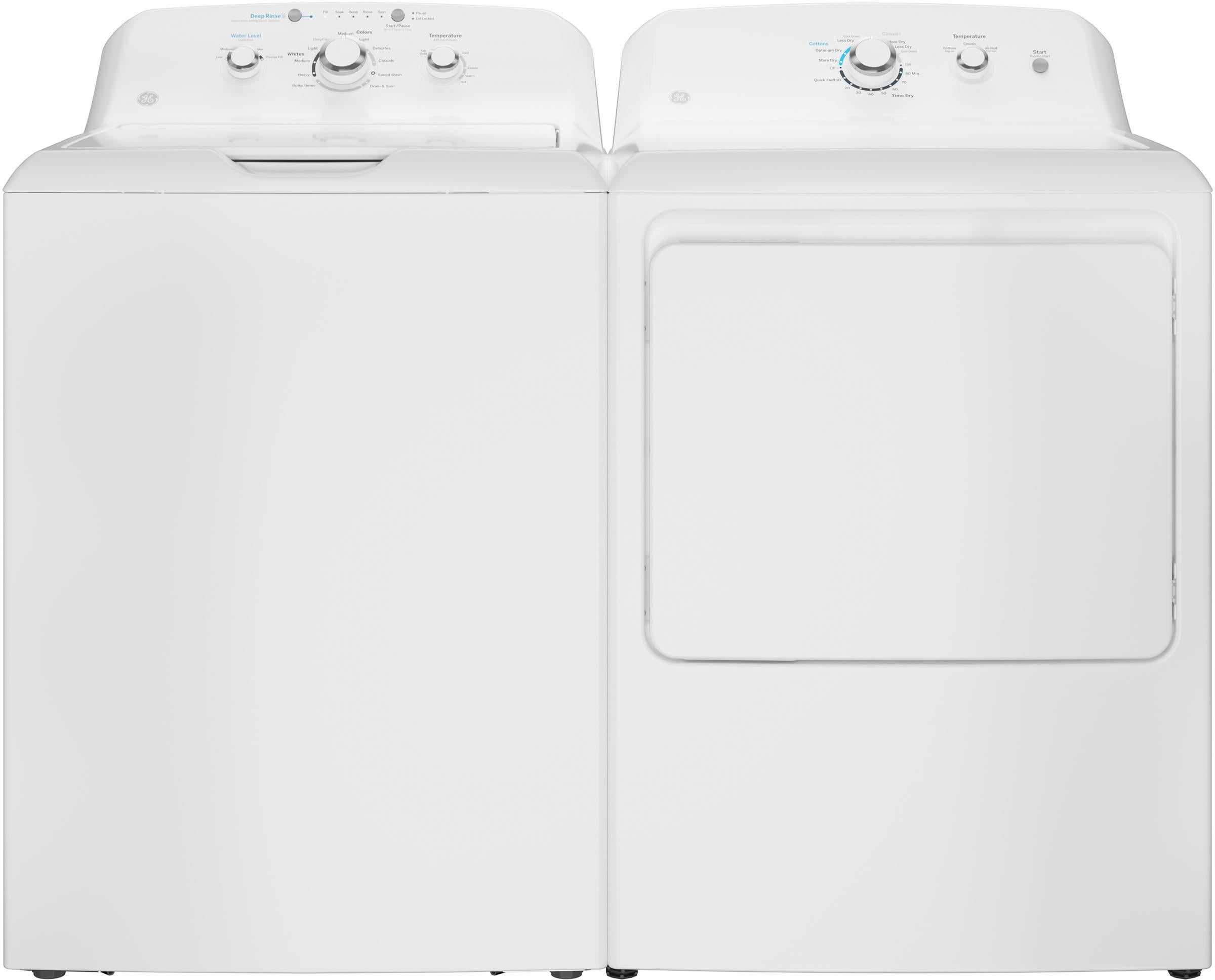 GE GTX33EASKWW 27 Inch Electric Dryer White | Plesser's Appliances
