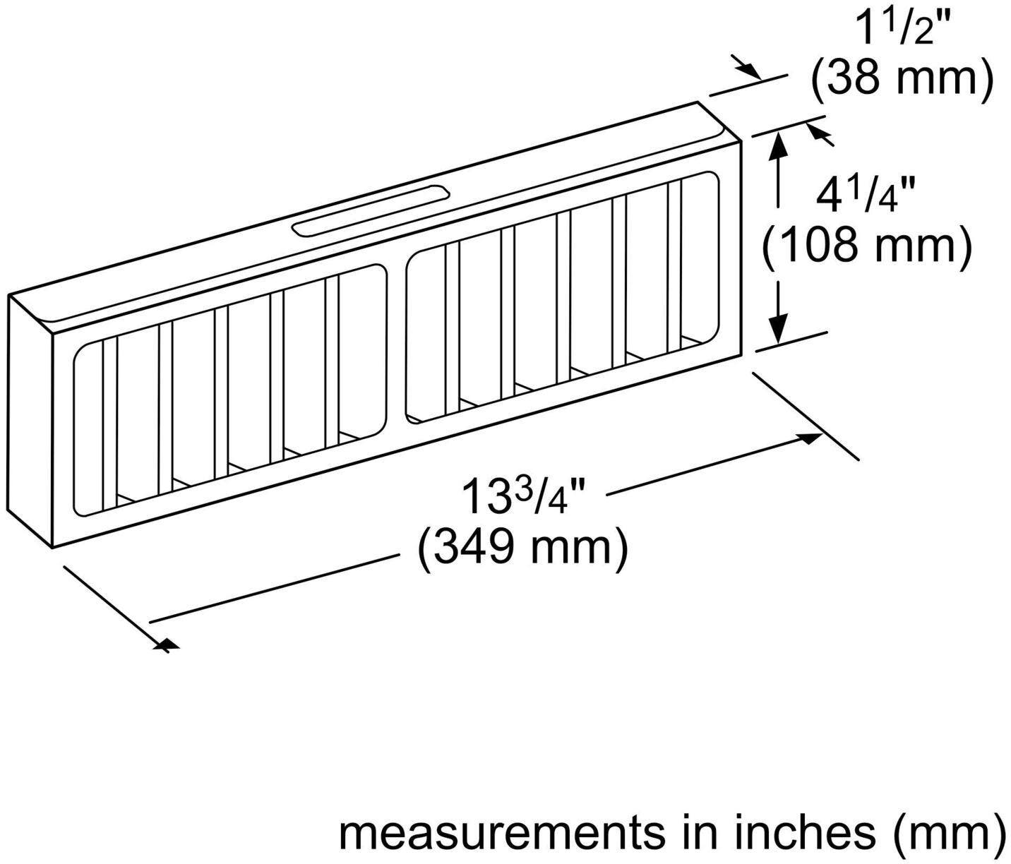 Bosch HDDFILTUC Non-Duct Filter Replacement