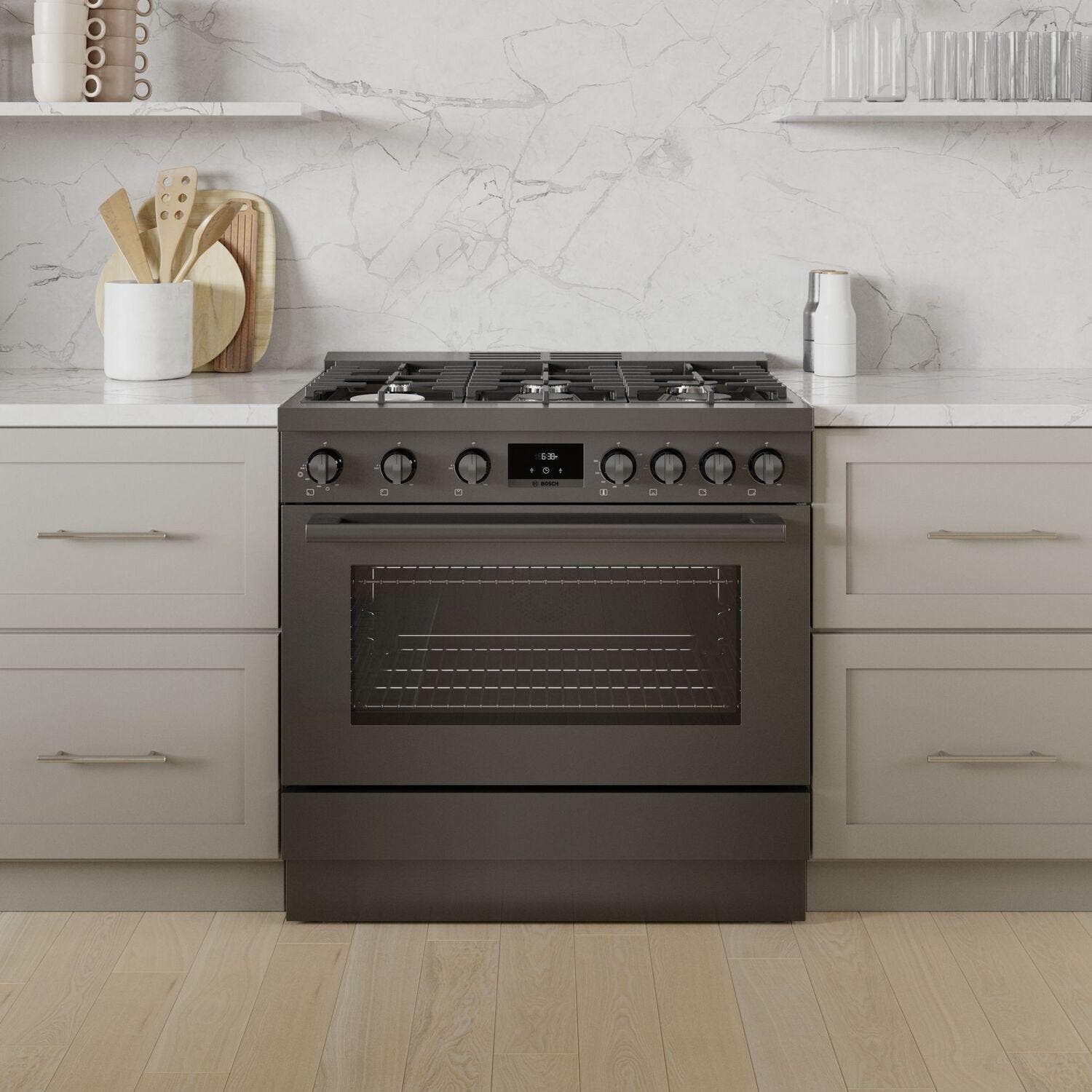 Bosch HEZ8TK36UC For 36", Black Stainless Steel