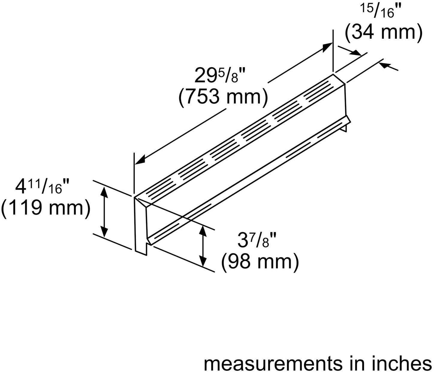 Bosch HGZBS301 Low Backguard