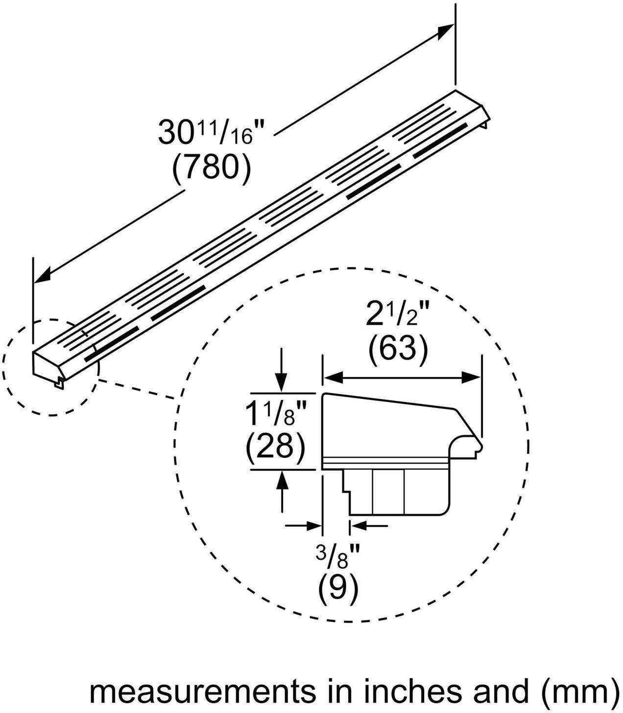 Bosch HGZIT301 Island Trim