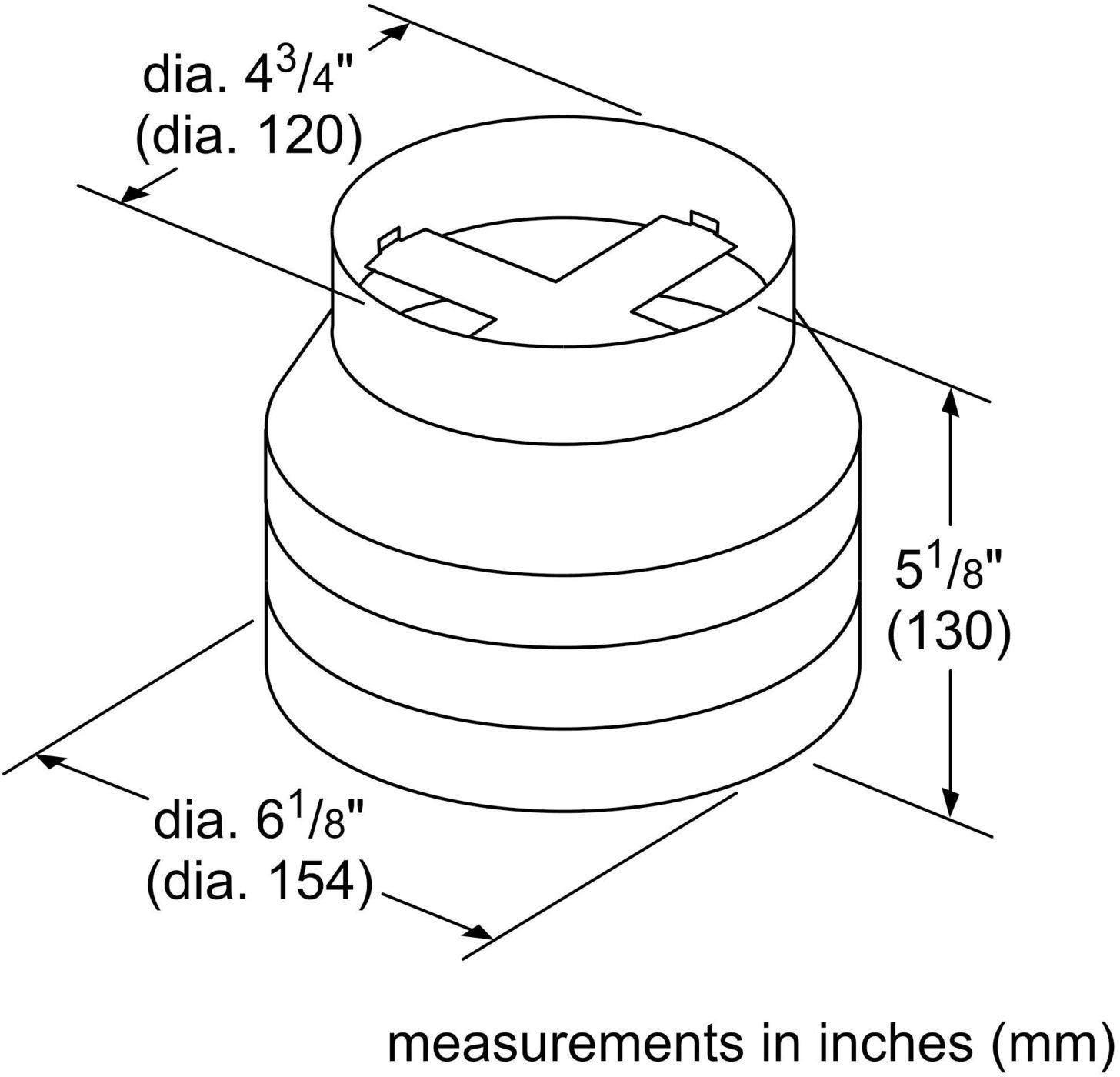 Bosch HUIRED56UC CFM Reducer Kit