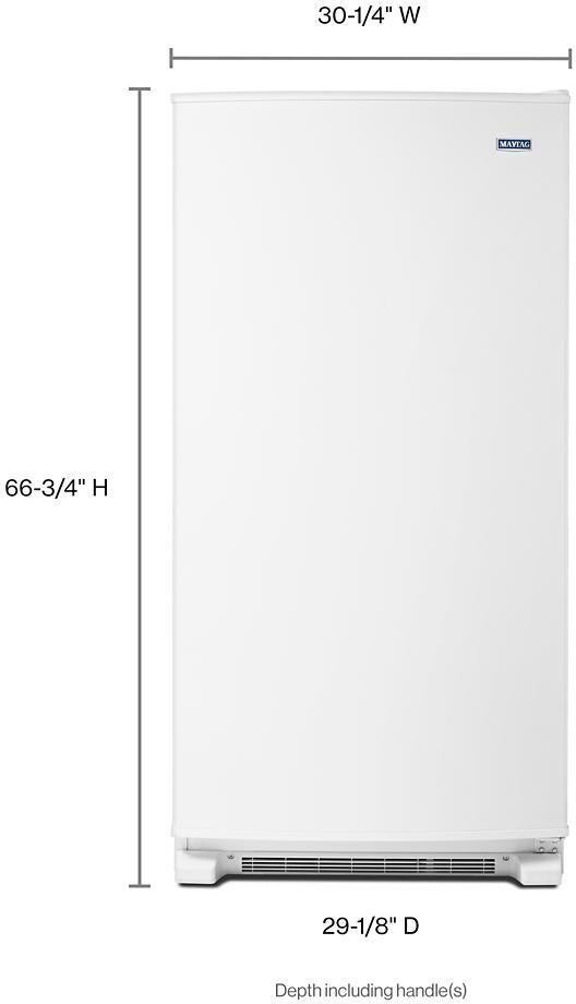 もりページ Maytag MZF34X18FW 30 Inch, 18 Cu. Ft. Freestanding Upright Freezer