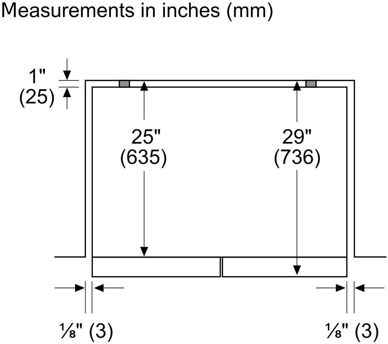 Bosch B36CL81ENG Glass over Stainless Steel