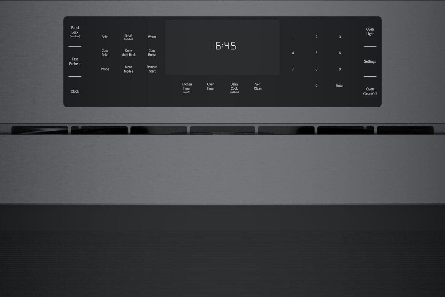 Bosch HBL8444LUC Black Stainless Steel, Left Hinge