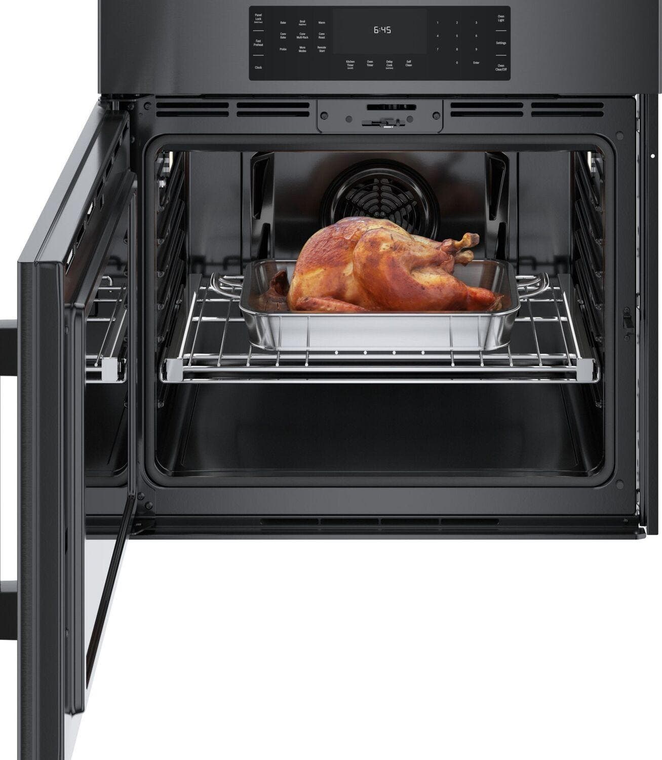 Bosch HBL8444LUC Black Stainless Steel, Left Hinge