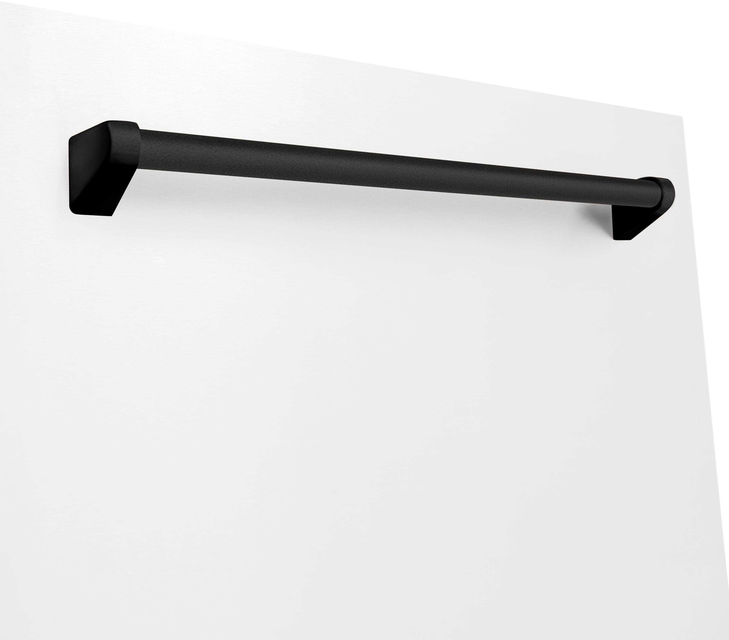 Zline DWMTZWM24MB White Matte With Matte Black Handle, 51dba