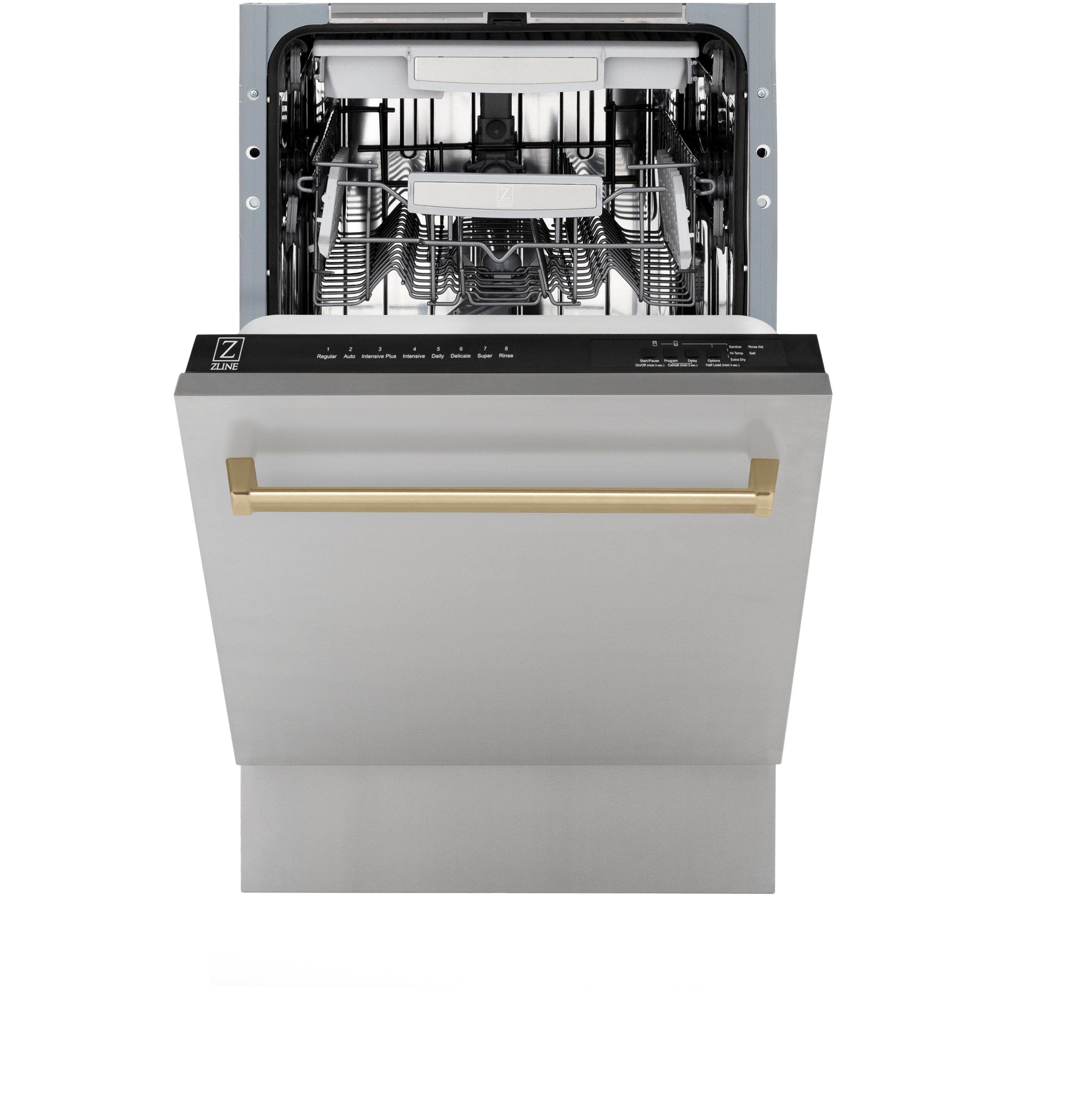 Zline DWVZ30418CB Stainless Steel With Champagne Bronze Handle, 51db...