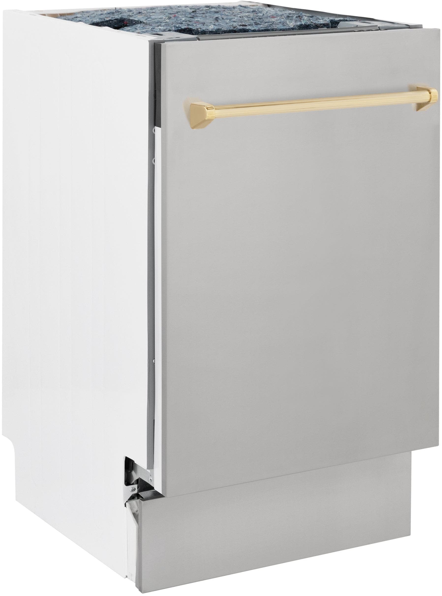 Zline DWVZ30418G Stainless Steel With Gold Handle, 51dba