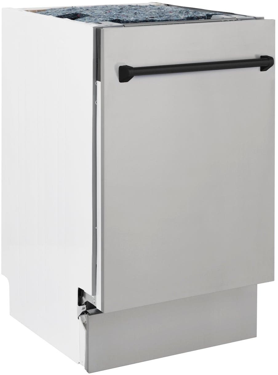 Zline DWVZ30418MB Stainless Steel With Matte Black Handle, 51dba