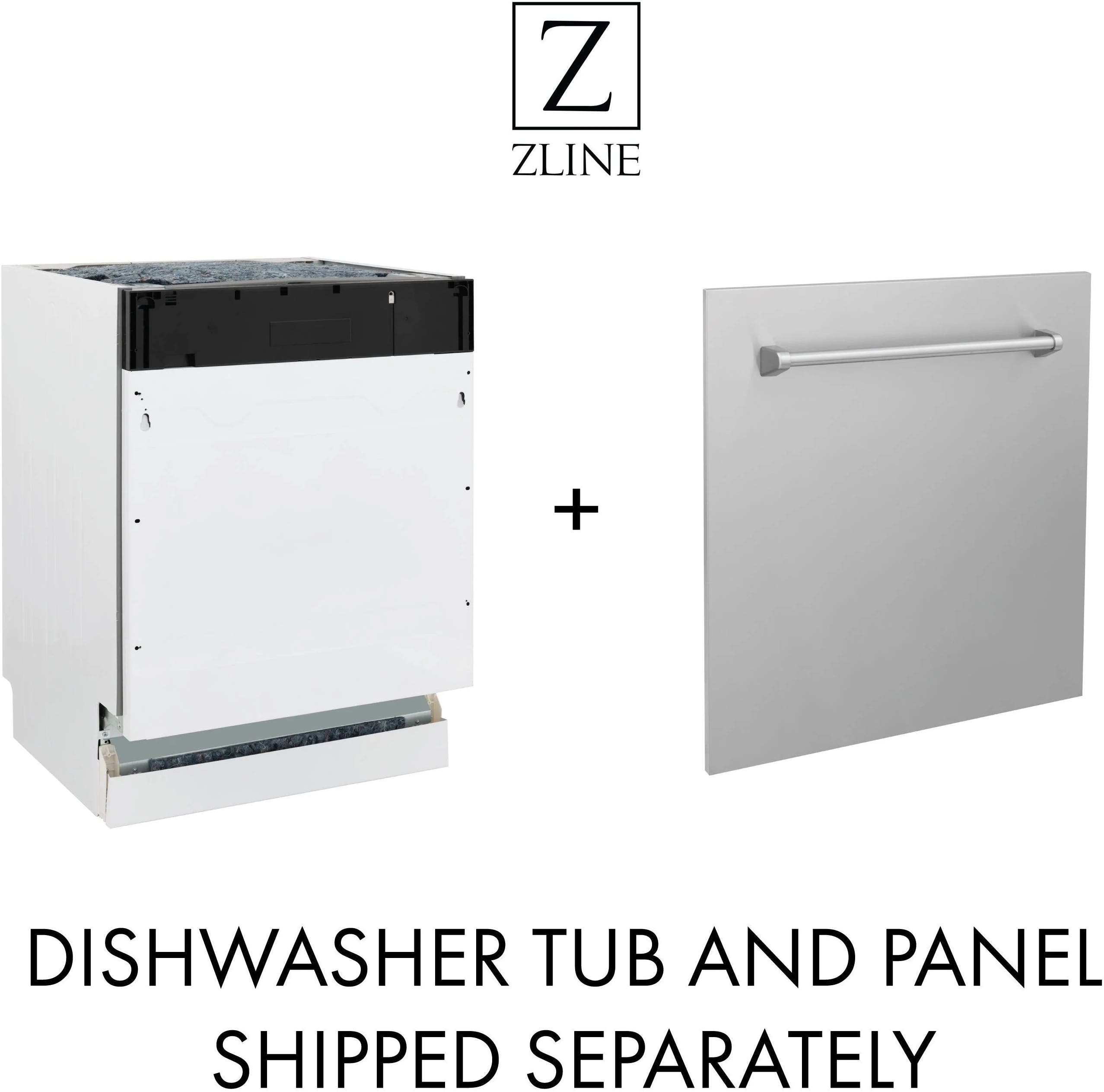 Zline DWVZ30418MB Stainless Steel With Matte Black Handle, 51dba