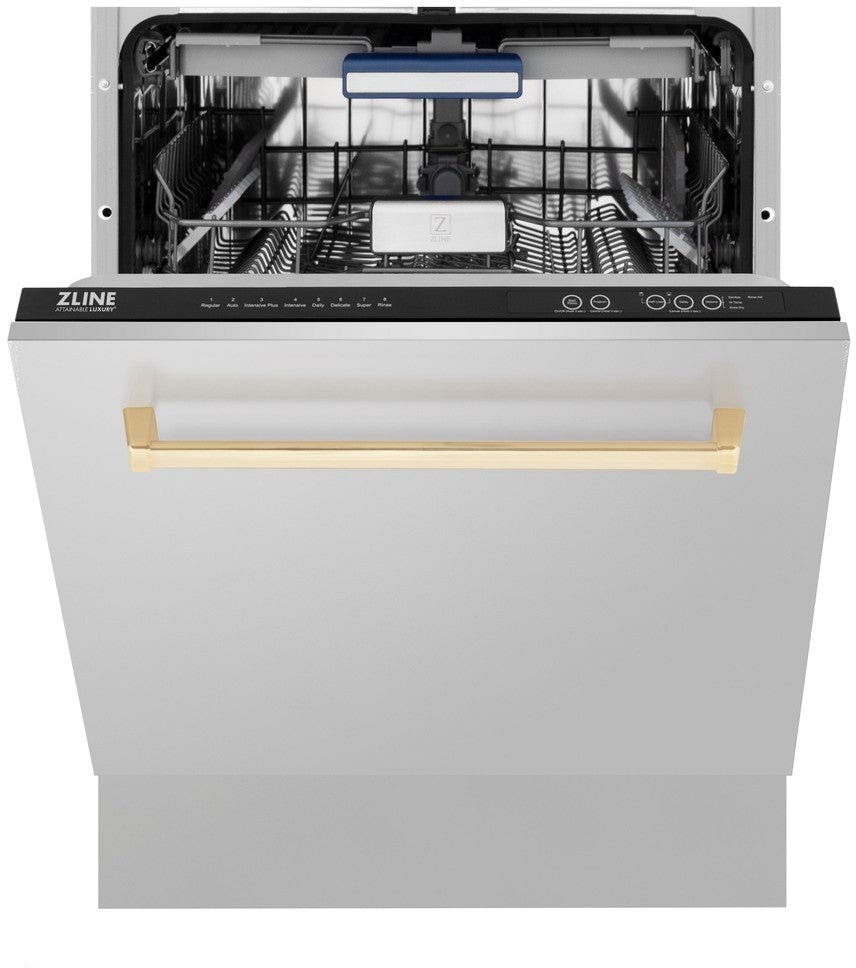 Zline DWVZ30424G Stainless Steel With Gold Handle, 51dba