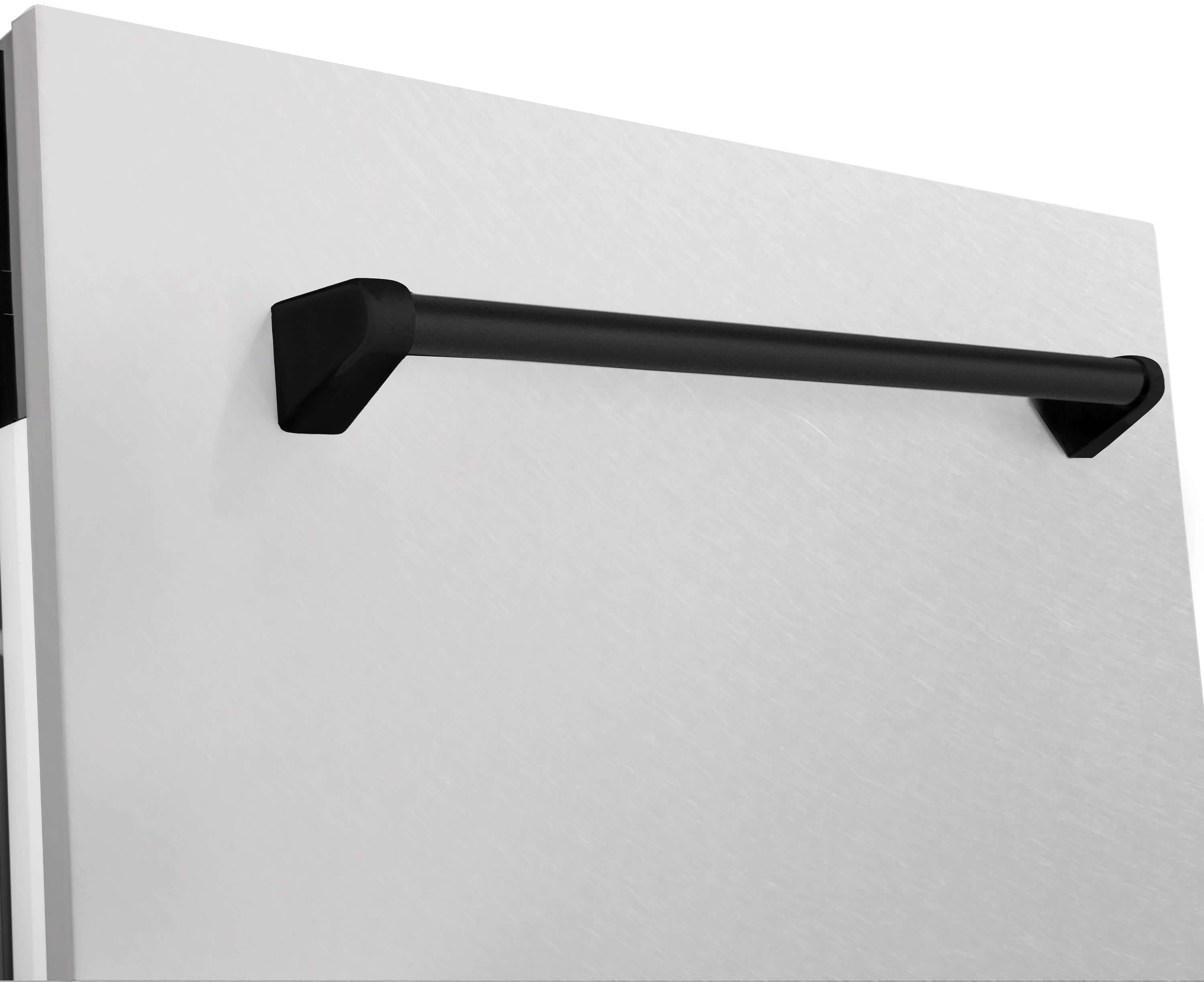 Zline DWVZSN24MB Durasnow Stainless Steel With Matte Black Handle, ...