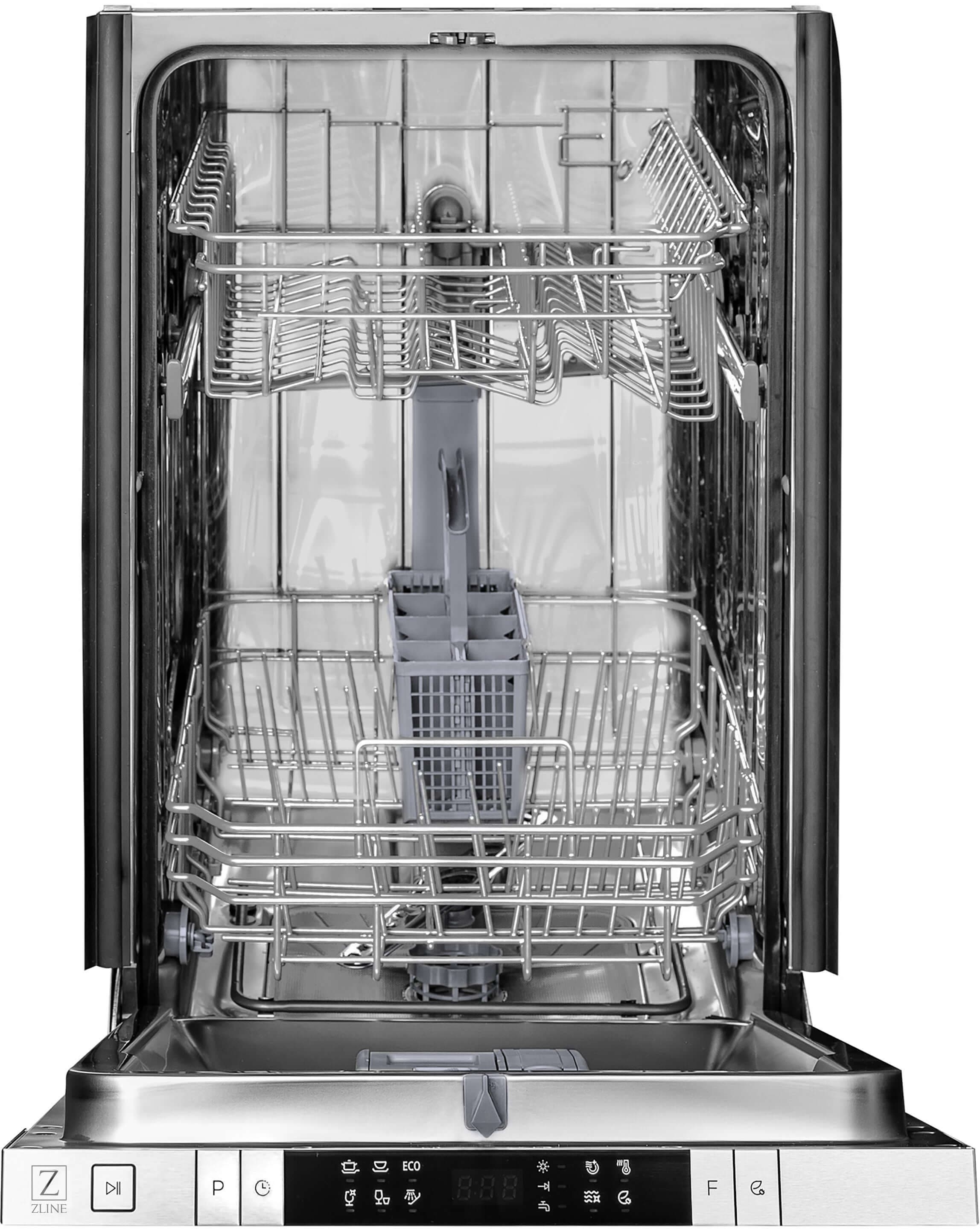 Zline DWBSH18 Black Stainless Steel, Modern Handle