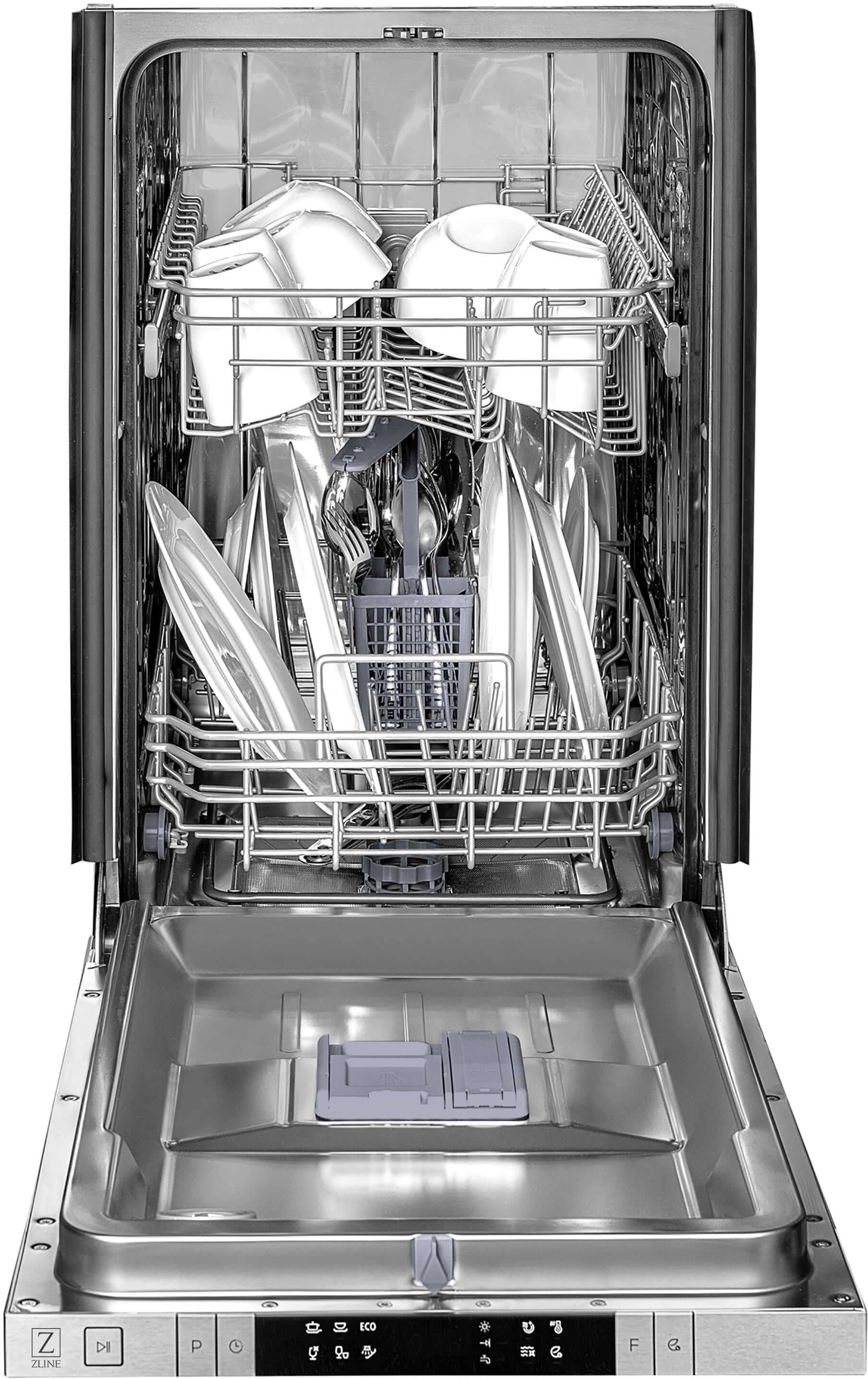 Zline DWBSH18 Black Stainless Steel, Modern Handle