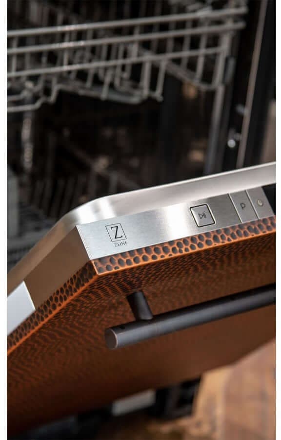 Zline DWHH24 Hand Hammered Copper, Modern Handle