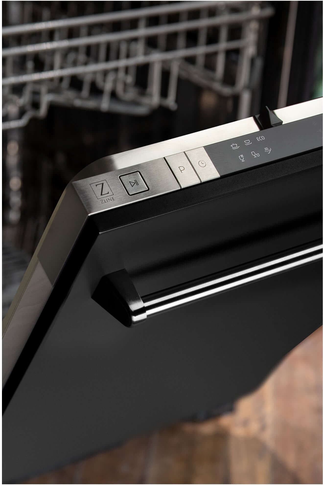 Zline DWBLM18 Black Matte, Traditional Handle