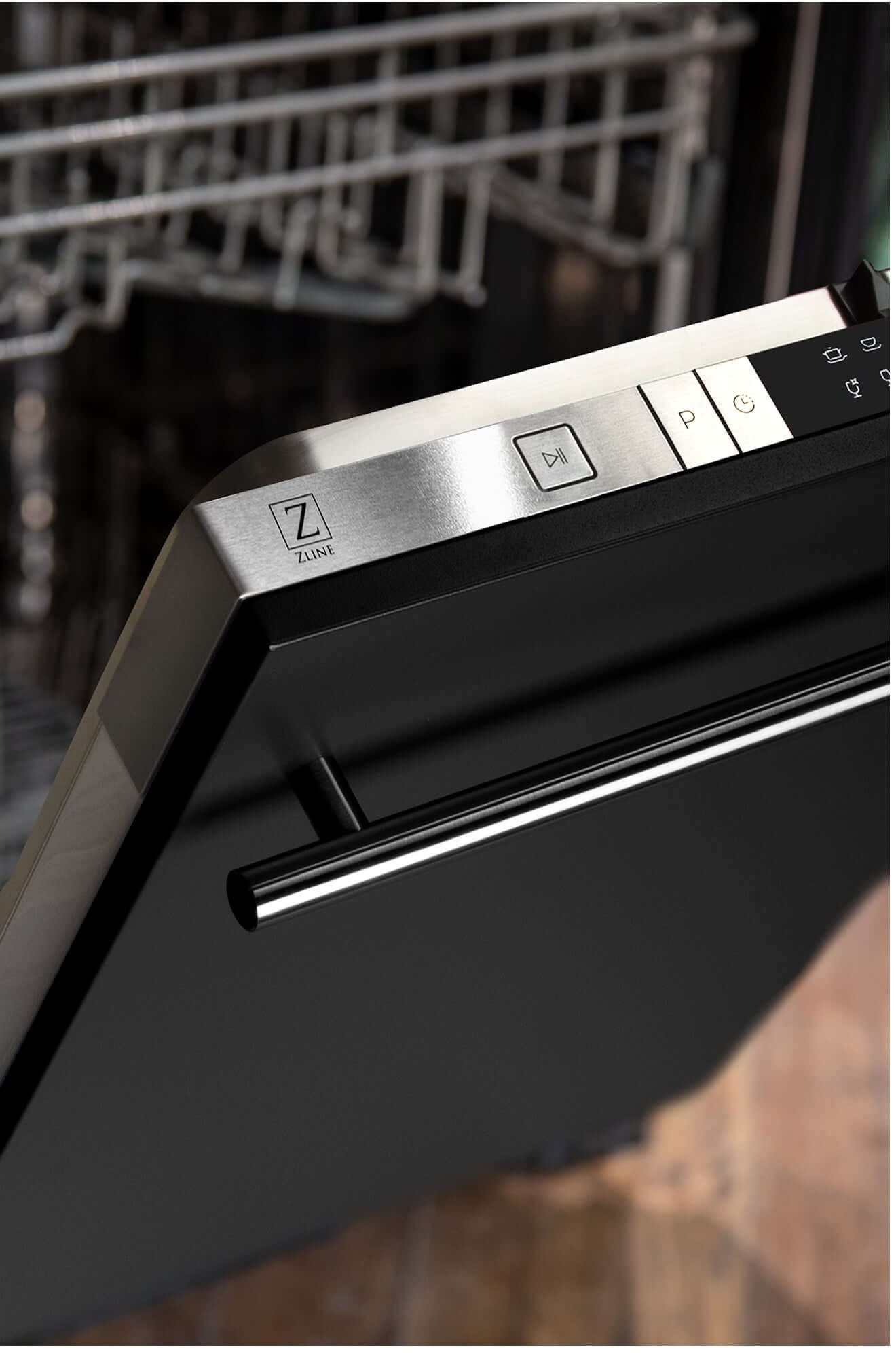 Zline DWBLMH24 Black Matte, Modern Handle